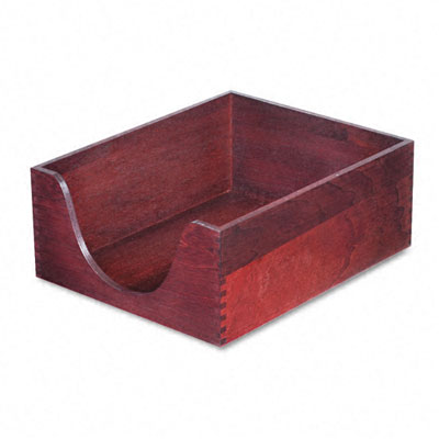 Carver 08213 Hardwood Letter Stackable Desk Tray- Mahogany