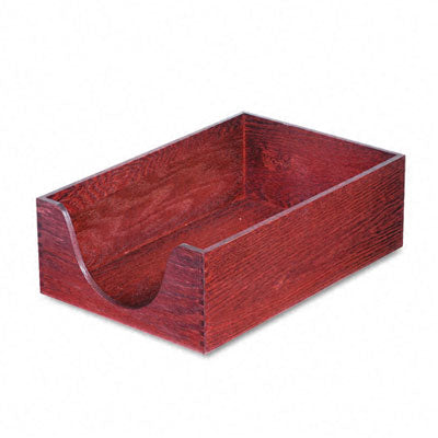 Carver 08223 Hardwood Legal Stackable Desk Tray- Mahogany