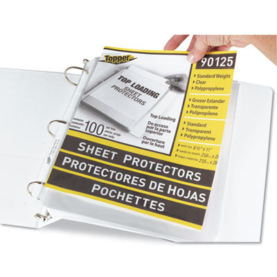 C-Line 90125 Top-Load Polypropylene Sheet Protectors- Standard- Letter