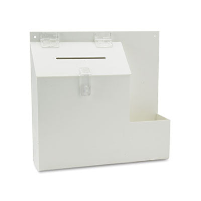 Deflect-O 79803 Plastic Suggestion Box with Locking Top- 13.75 x 3.63