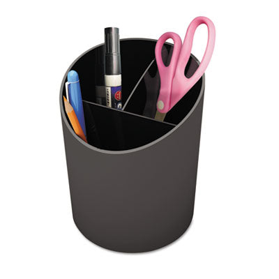 Universal 08108 Recycled Big Pencil Cup- Plastic- 4.25 dia. x 5.75- Bl