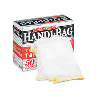 Handi-Bag HAB6DK50 Super Value Pack Trash Bags  13 gallon  .69 mil  24