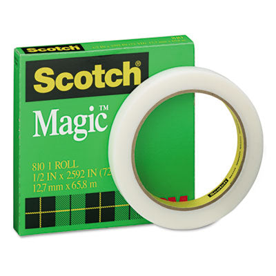 3M 810122592 Magic Office Tape  1/2&apos;&apos; x 72 Yards  3&