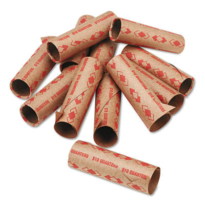 PM Company 65072 Preformed Tubular Coin Wrappers- Quarters- $10- 1000