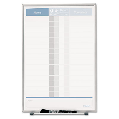 Quartet 33703 Matrix Employee Tracking Board  11 x 16