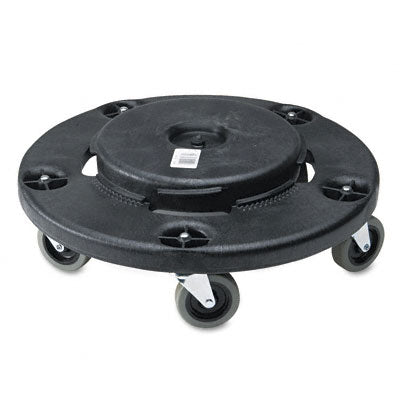 Rcp 264000BK Brute Round Twist On/Off Dolly  350 lb Capacity  18dia x