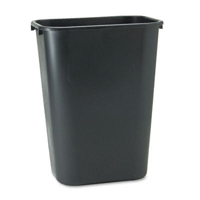 Rcp 295700BK Soft Molded Plastic Wastebasket  Rectangular  10 1/4 gal