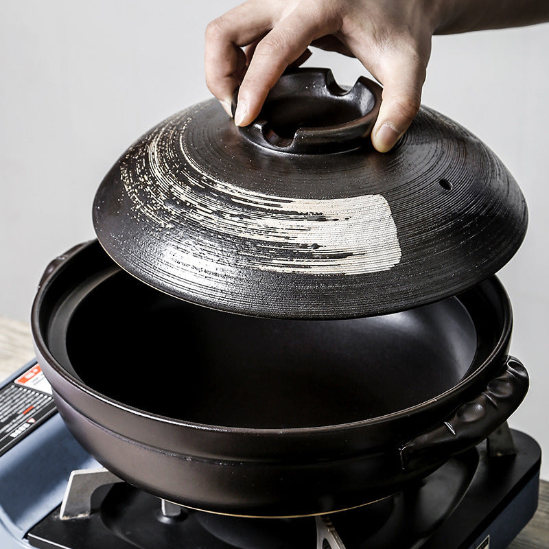 Stew Pot Soup Household Ceramic Gas Clay Pot Rice Casserole