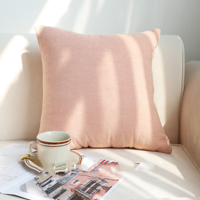 Rainbow Pillowcase Cute Chenille Lumbar Pillow