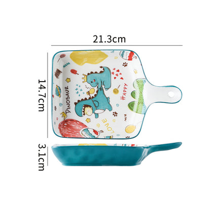 Cartoon Ceramic Dishes Set Tableware Bowl Household