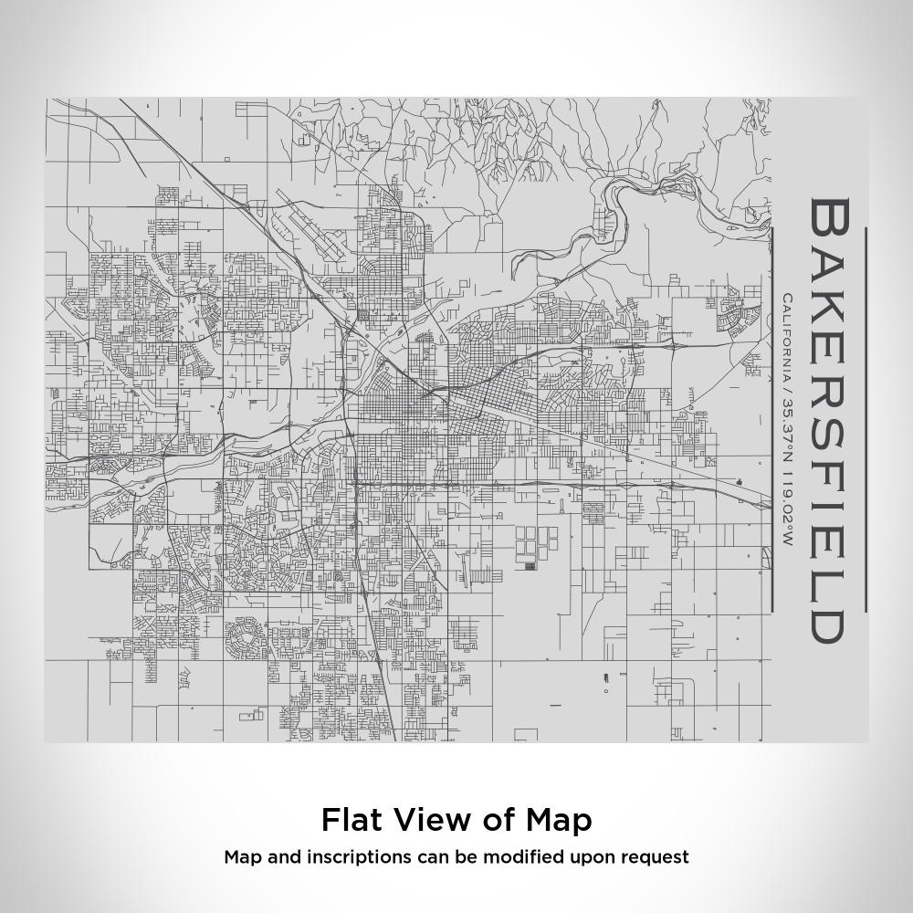 Bakersfield - California Map Bottle with Bamboo Top