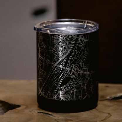 Baton Rouge - Louisiana Map Insulated Cup in Matte Black