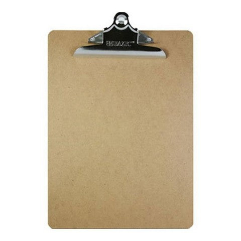 Bazic 1803  Standard Size Hardboard Clipboard w/ Sturdy Spring Clip Ca