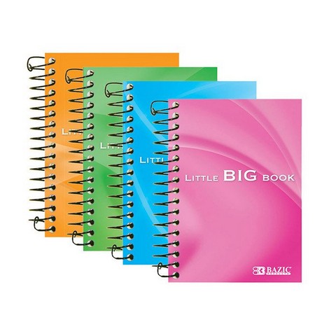 Bazic 518  180 Ct. 4" X 5.5" Spiral Fat Book   Case of 48