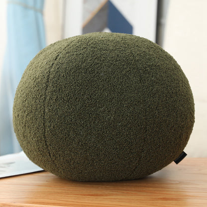 Plush Three Dimensional Special Shaped Pillow Round Lumbar Support