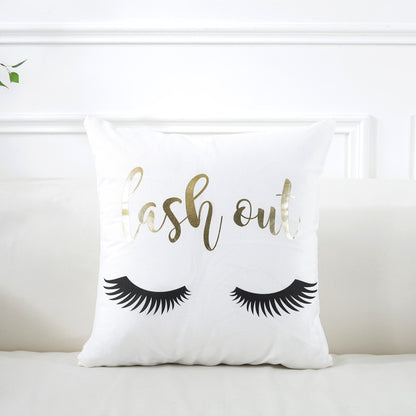 Gilding Pillow Cover Super Soft Home Cushion Cover