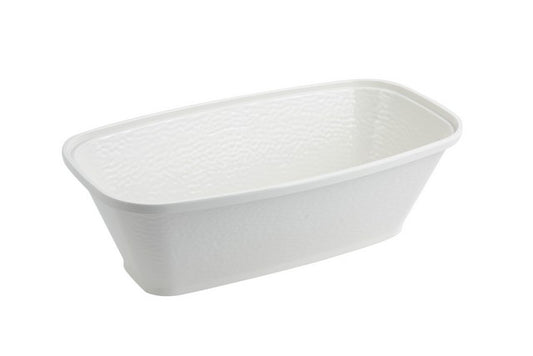 Bon Chef 53301IVORY 10.25 x 19 x 6 in. Dynasty Square Bowl, Ivory