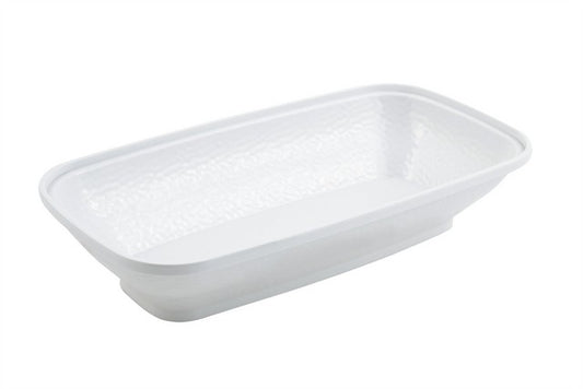 Bon Chef 53302WHITE 10.25 x 19 x 4 in. Dynasty Square Bowl, White