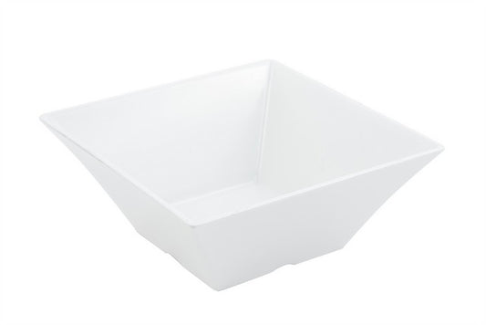 Bon Chef 53501WHITE 10 x 10 x 4 in. Melamine Square 3 quart Bowl,