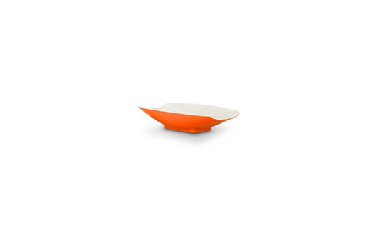 Bon Chef 53700-2ToneOrange 6 x 3.5 x 1.5 in. Melamine Curves Bowl with