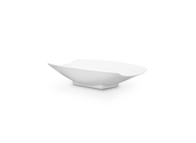 Bon Chef 53701White 8 x 4.75 x 2 in. Melamine Curves Bowl with All Whi