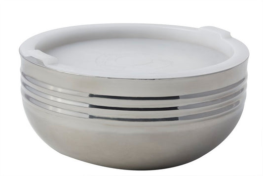 Bon Chef 9319 9.87 in. dia. Cold Wave Bowl & Stacking Cover, 3.25