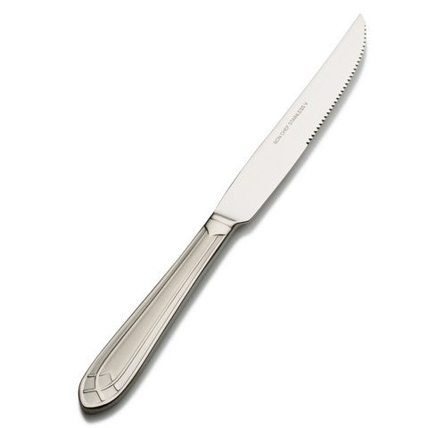 Bon Chef S1415 9.48 in. Viva Euro Solid Handle Steak Knife, Pack o