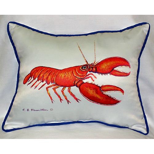 Betsy Drake HJ081 Lobster Art Only Pillow 15"x22"