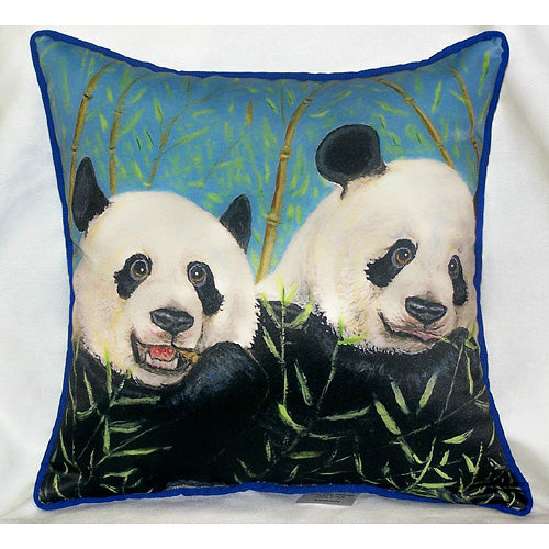 Betsy Drake HJ927 Pandas Art Only Pillow 18"x18"