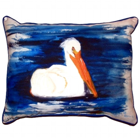 Betsy Drake ZP382 Spring Creek Pelican Extra Large Zippered Pillow