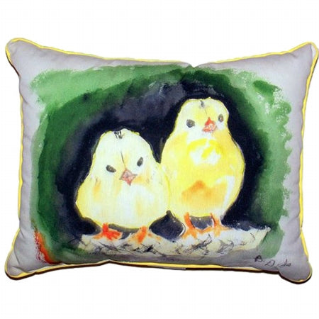 Betsy Drake HJ448 Chicks Large Indoor & Outdoor Pillow