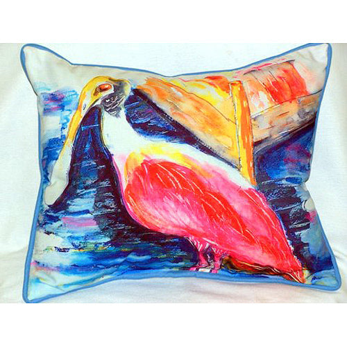 Betsy Drake HJ067 Spoonbill Large Indoor-Outdoor Pillow 16 in. x 20 in