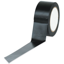 Box Partners T9236BL 2 in. x 36 yds. Black Solid Vinyl Safety Tape