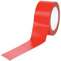 Box Partners T9236R 2 in. x 36 yds. Red Solid Vinyl Safety Tape