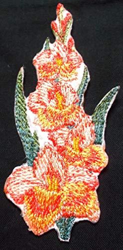 Garden's Best Delight Flower [Gladiolus] Embroidered Iron on/Sew Patch