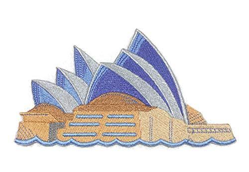 World City Square - Sydney Embroidered Iron on/Sew Patch [7.53" x