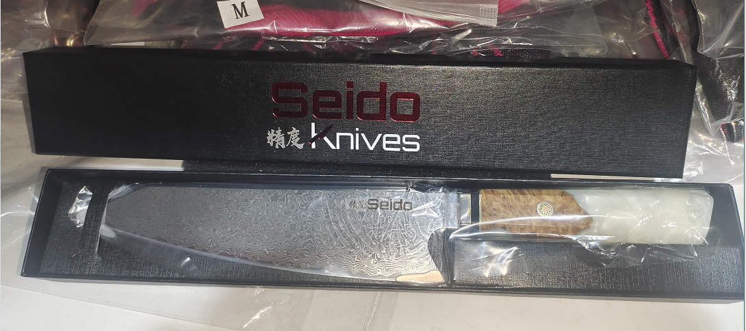 Chef's Knife For Japanese Cuisine In Damascus