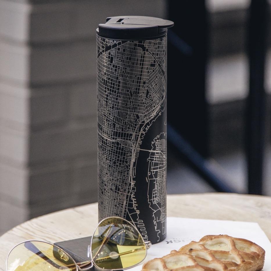 Chula Vista - California Map Tumbler in Matte Black