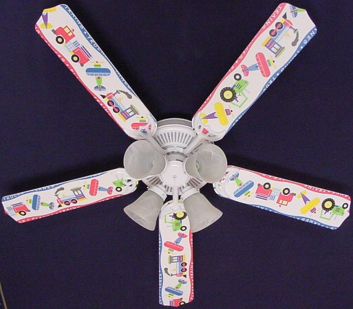 Ceiling Fan Designers 52FAN-KIDS-KPTT Planes Trains Trucks Ceiling Fan