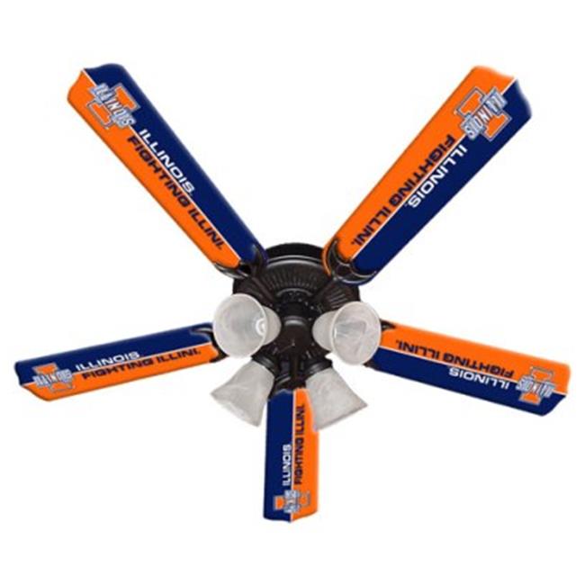 Ceiling Fan Designers 7995-ILL New NCAA ILLINOIS FIGHTING ILLINI 52 in