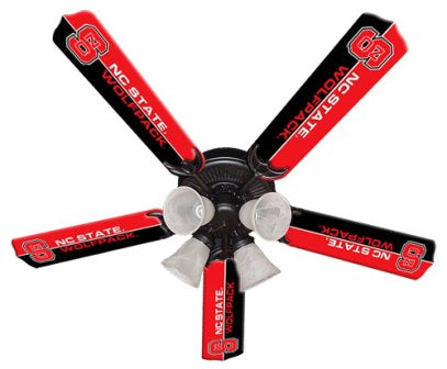 Ceiling Fan Designers 7995-NCS New NCAA NC STATE WOLFPACK 52 in. Ceili