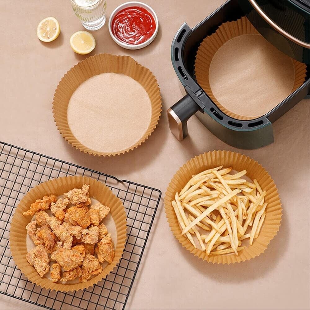 Air Fryer Liners , 100 Pcs Disposable Paper Liner For Roasting Microwave