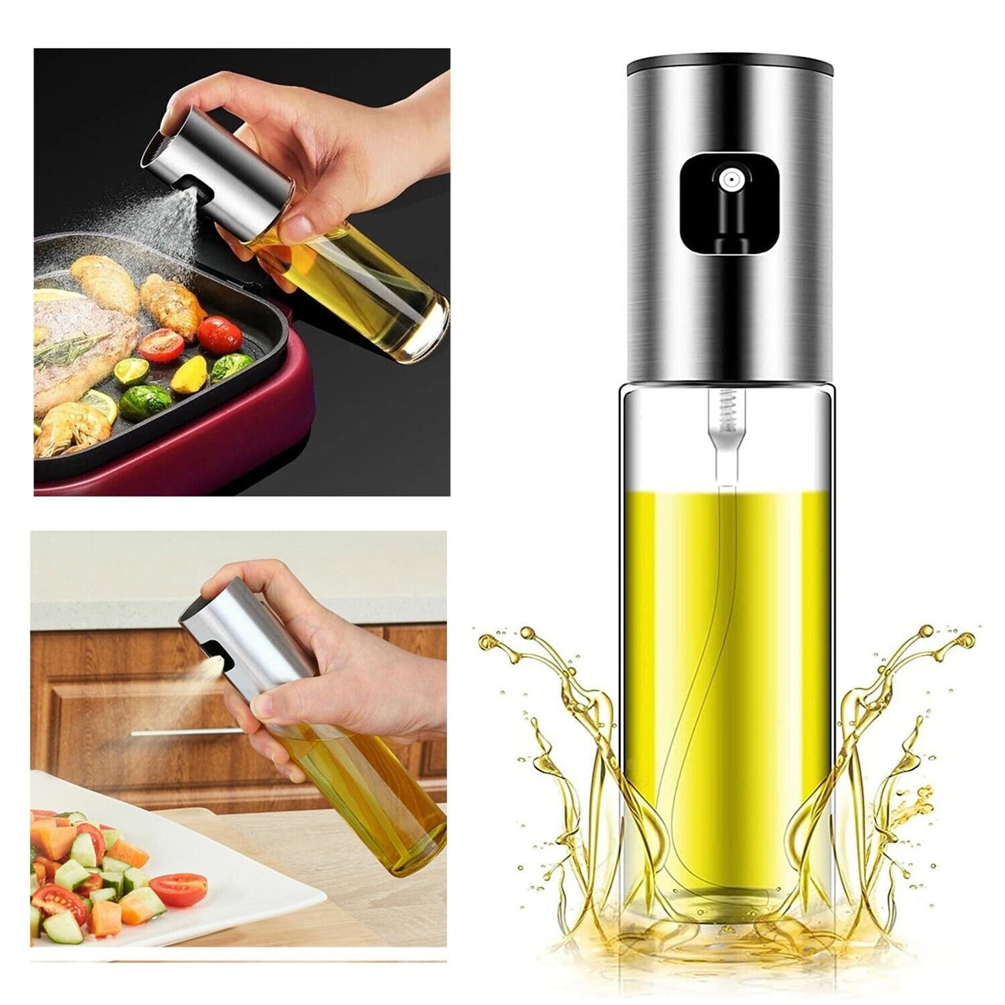 Olive Oil Sprayer Mister, Portable Spray Bottle Oil Sprayer For Cooking & Baking