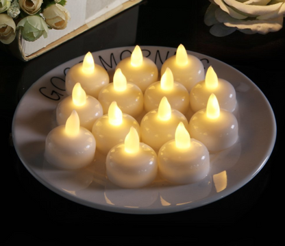 12Pcs LED Tea Lights Flameless Candles for Weeding Party Decor