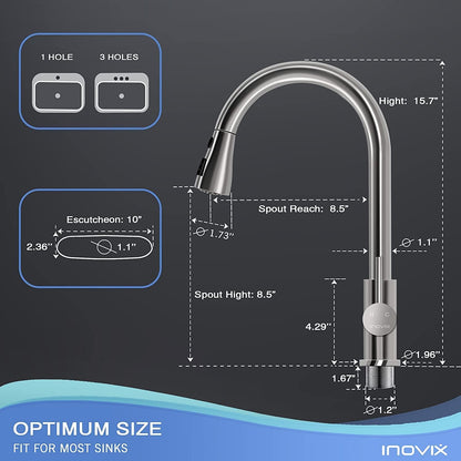 US Pull Down Single Kitchen Faucet