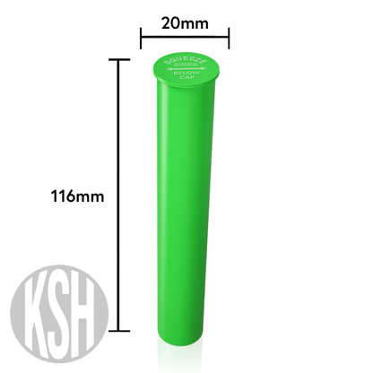 Bulk Case Of 600 Containers – 116MM Doob Tubes Pop Top 1 King Size Pre