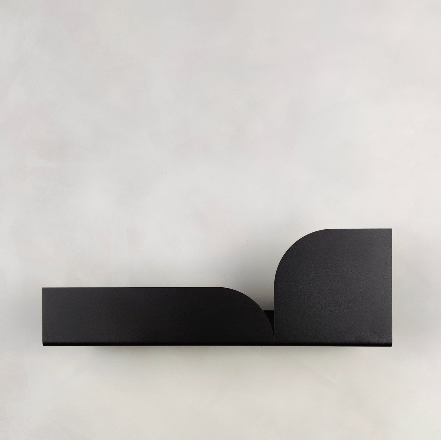 Black metal wall shelf BAUHAUS