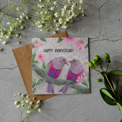 Anniversary Card - Ivory