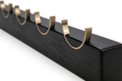 Coat rack DEER | black painted oak wood