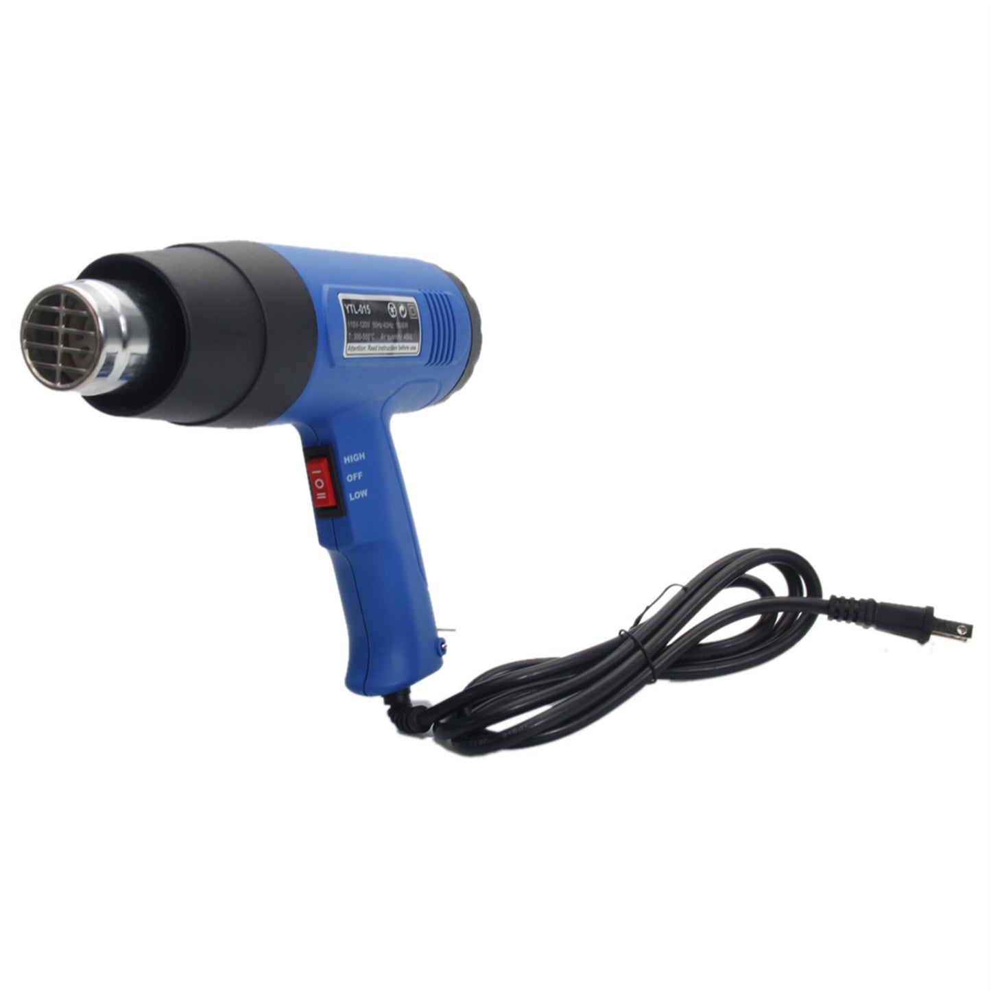 1500W 110V Dual-Temperature Heat Gun with 4pcs Concentrator Tips